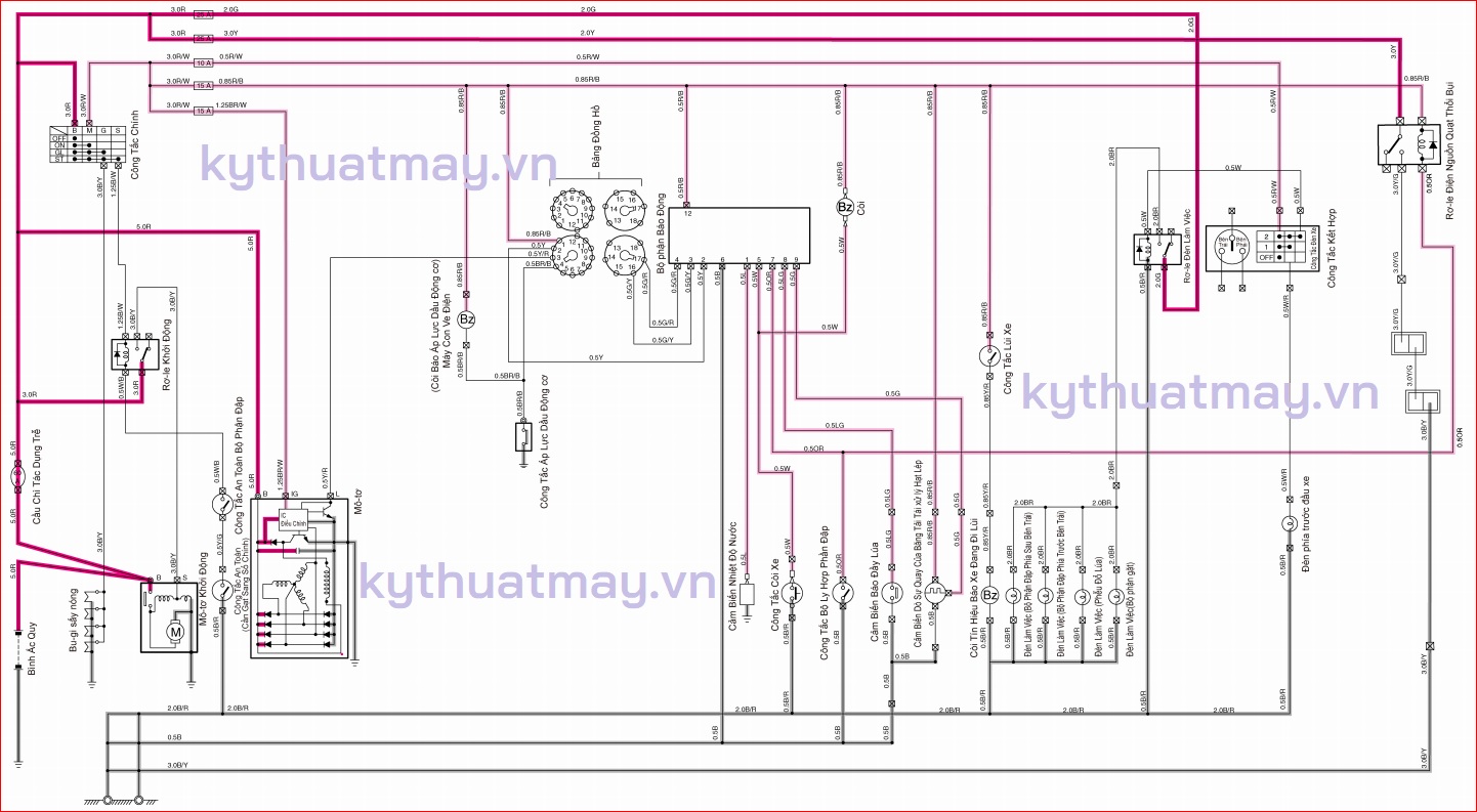 Sơ đồ mạch điện Dc93 được cung cấp bở phutungkubota.vn
