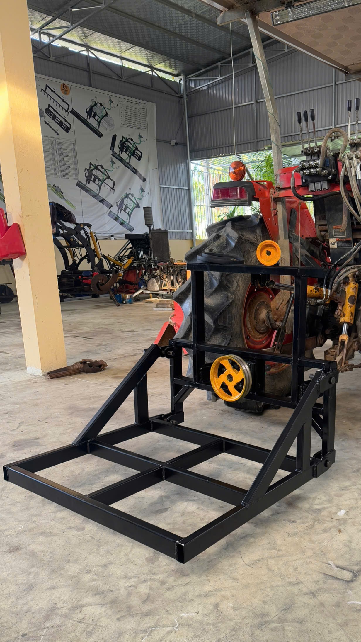 Giá đỡ trục buly đa năng + sàn phụ KTM 