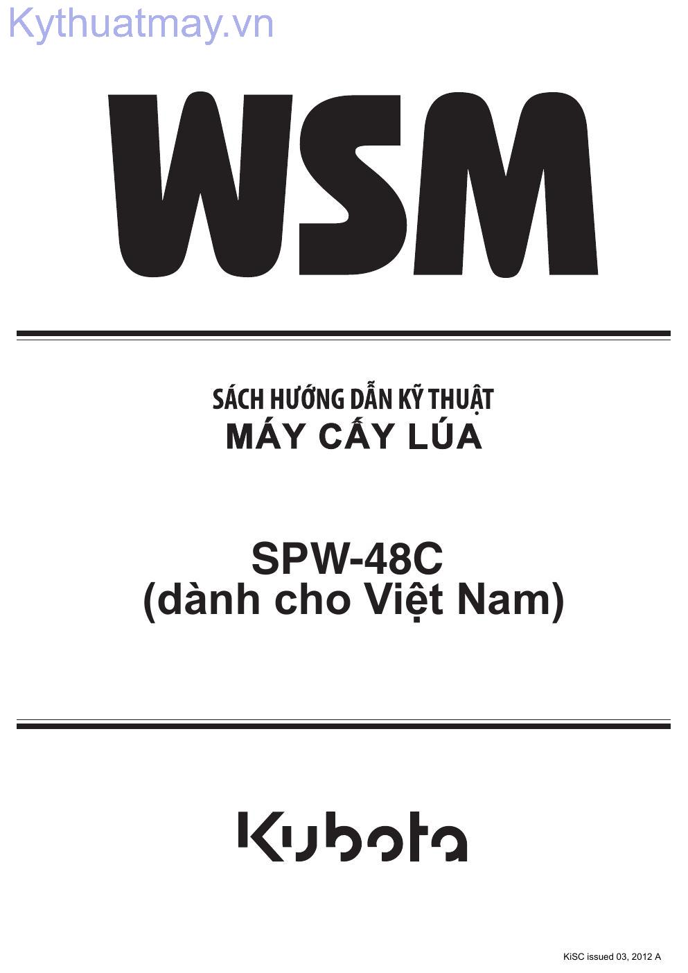 Tài liệu hướng dẫn kỹ thuật máy cấy lúa SPW-48C